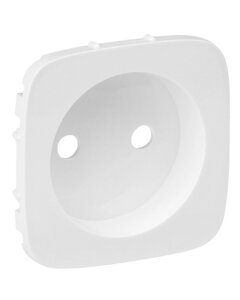 Legrand 754975 VLN-a Накладка Розетки белая 2К /