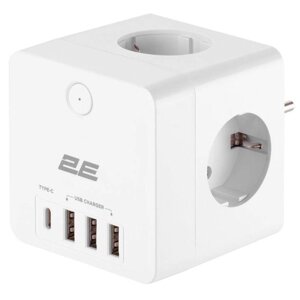 Сетевой адаптер 2E 4XSchuko (2E-AD431WH)
