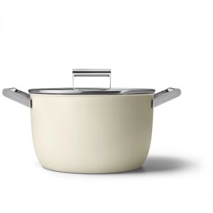 Кастрюля Smeg CKFC2611CRM кремовая
