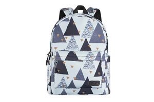 Рюкзак 2Е TeensPack Triangles белый