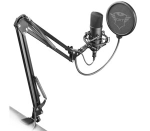 Микрофон Trust GXT 252+ Emita Plus, 20Hz-20kHz, 1.8m