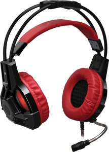 Гарнитура игровая Defender Lester Черный/красный