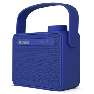 Колонки Sven PS-72 (2.0) - Blue, 6Вт (2х3) RMS,150Hz-20kHz, microSD, USB, BT, FM