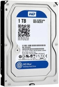 Жесткий диск HDD 1Tb WD Caviar Blue, Serial ATA III, 7200, 64Mb 3.5" (WD10EZEX)