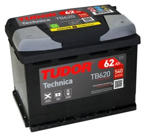 Аккумулятор EXIDE TUDOR TB620 Емкость 62 Ah обратная (Европейский тип)