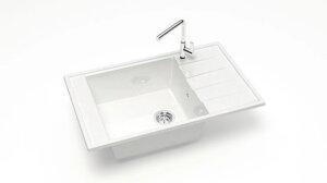 Мойка из искусственного камня Marrbaxx Грета Z29Q1 белый лед
