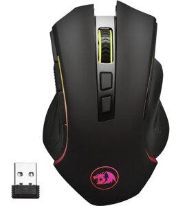 Мышь игровая беспроводная Redragon Griffin wireless, RGB, черный