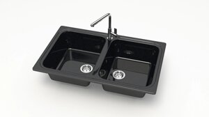 Мойка MARRBAXX Granit Эвон Z20Q4 (черный), глянец