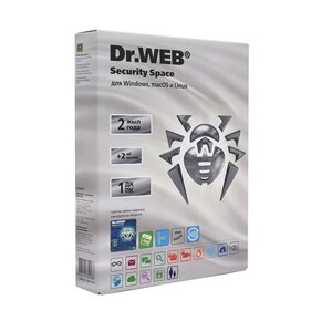 Антивирус Dr. Web Security Space Silver, подписка на 2 года, (акция +2 мес) на 1 ПК