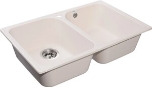 Кухонная мойка GranFest GF-Z-15 74x48 белый
