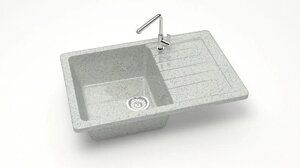 Мойка MARRBAXX Granit Энди Z16Q10 (бсветло-серый), глянец