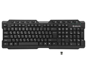 Клавиатура проводная Defender Element HB-195 RU черный