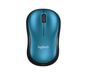 Мышь Logitech M185, синий/черный