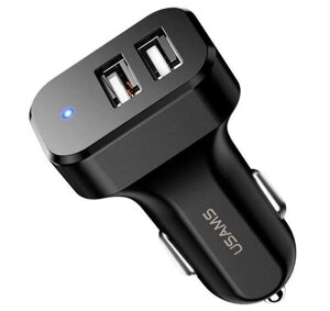 Зарядное устройство USAMS NTU35MC13TZ, автомобиль, USB