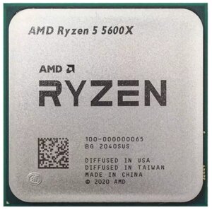 Процессор AMD ryzen 5 5600X 3,7гц (4,6ггц turbo) AM4, 7nm, 6/12, 3mb L3 32mb, 65W, OEM
