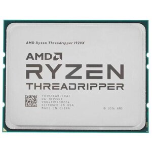 Процессор AMD ryzen threadripper 1920X str4 12C/24T, 4.0gh (max), 180W, YD192XA8uc9AE