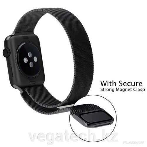 Ремешок для смарт-часов Apple Watch 4, 44mm, Usams, сталь, Black