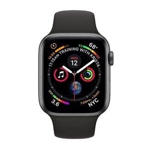 Смарт-часы Apple Watch Series 4, 40mm, 16Gb ROM, Wi-Fi, BT, GPS, фторэластомер, Space Gray-Black