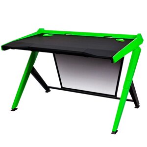 Стол для геймеров DXRacer GD/1000/NE, дерево, сталь, ABS пластик, 120х78.7х80 см, Black-Green
