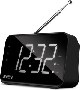 SVEN радиоприемник SRP-100, black (2W, FM, LED)