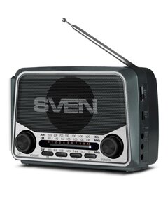 SVEN радиоприемник SRP-505 белый (3WT, bluetooth, FM/AM/SW, USB, microsd, AUX)