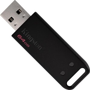 USB накопитель 64Gb Kingston DataTraveler 20, черный
