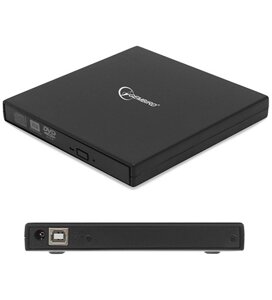 Внешний оптический привод Gembird DVD-USB-02, Черный