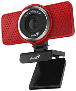Web-камера Genius ECam 8000, 2.0Mp, FULL HD 1920х1080/30, Красный