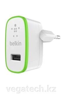 Зарядное устройство Belkin F8J040VFWHT, сеть, для USB-устройств, 2.4A, White