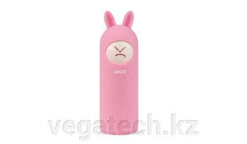 Зарядное устройство Rombica NEO Rabbit Anger, розовый