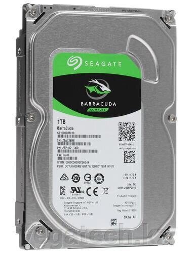 Жесткий диск Seagate 7200 BarraCuda 1 ТБ [ST1000DM010] от компании Интернет-магазин бытовой техники и электроники "Техника" - фото 1