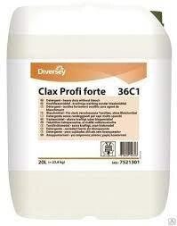 Diversey Clax Profi Forte 23,6 кг, 20 л - ақ және түсті заттарды жууға арналған сұйық жуғыш зат