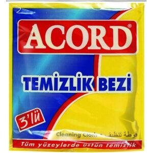 Тряпка кухонная вискозная Acord (3шт)