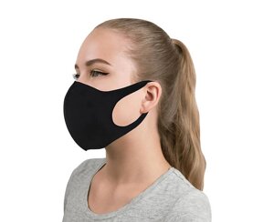 Черная многоразовая маска от пыли унисекс-маска.