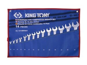 KING TONY Набор ключей комби 14пр. до 32 мм