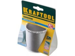 Коронка кольцевая Kraftool (напыление карбид вольфрам, 67мм)