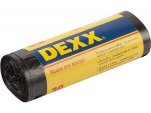 Мешки для мусора, черные Dexx 39150-60 (60л, 20шт)