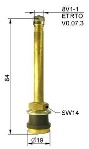 Вентиль ТR-570 прямой 84MS