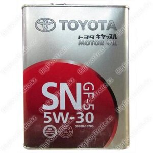 Моторное масло toyota 5W30 SN, 4 л
