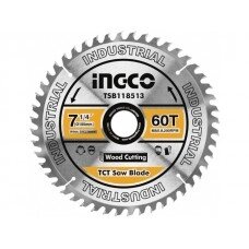 INGCO диск пильный TCT 185мм/60T/20мм/ред. кольцо на 16мм/industrial