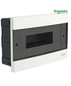 Щиток встроенный 12 модулей Easy9, SCHNEIDER, дымчатая дверь