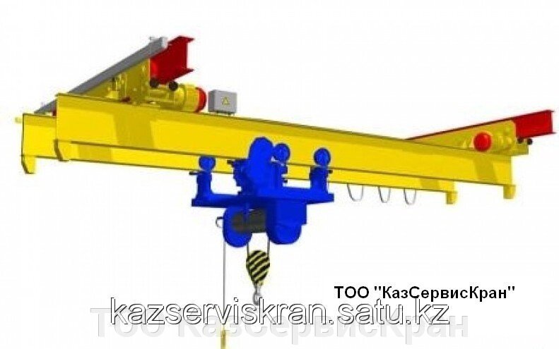 Кран мостовой однобалочный подвесной г/п 10 т электрический от компании ТОО КазСервисКран - фото 1