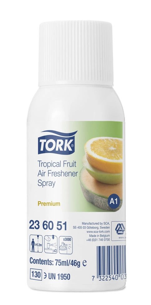 Tork аэрозольный освежитель воздуха, тропический аромат 236051 от компании Everest climate - фото 1