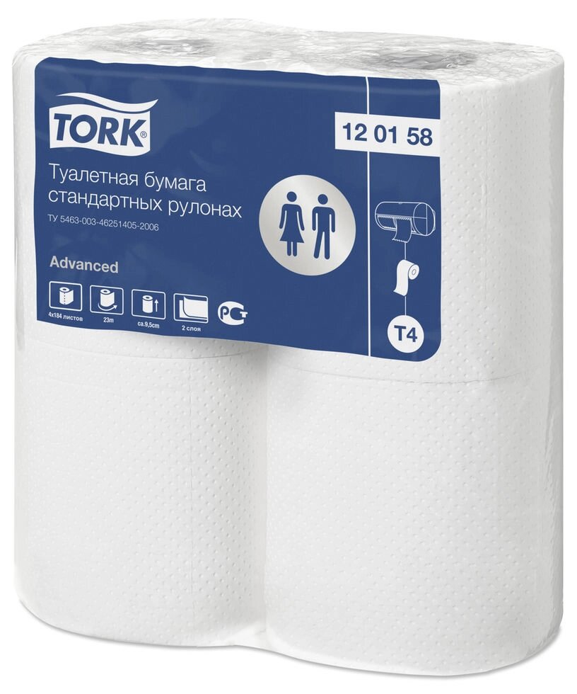Tork туалетная бумага в стандартных рулонах 120158 от компании Everest climate - фото 1