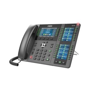 Fanvil X210 - IP-телефон, 20-SIP, HD звук, 4.3"2.35"x2 (106 DSS клавиш) цв. экраны, H. 264 прием, EHS, 2*1000