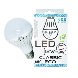 Лампа светодиодная серии CLASSIC 12W цоколь Е27 -4100К-Натуральный белый свет