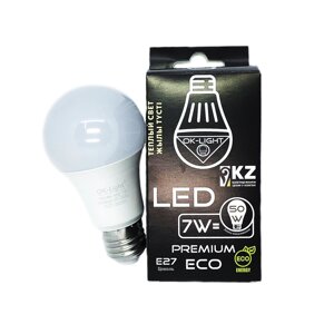 Лампа светодиодная серии PREMIUM 7W цоколь Е27 - 3000К-Теплый белый свет