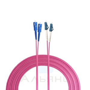 Патчкорд LC/UPC-SC/UPC 2мм MM 50/125 OM4 Duplex - 1 м