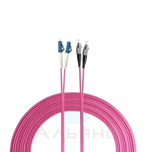Патчкорд LC/UPC-ST/UPC 2мм MM 50/125 OM4 Duplex - 1 м
