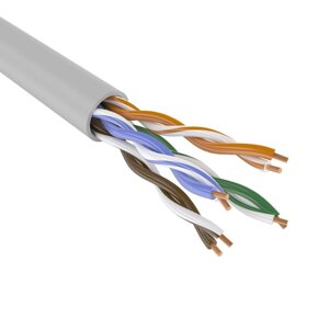 Кабель сетевой COMTEQ UTP cat 5e. 4*2*0,48mm ПВХ 305м/упак для внутр прокл